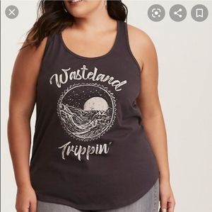 Torrid Dark Grey Wasteland Trippin Tank Top
